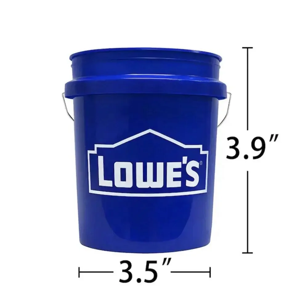 Lowes Celebrates 250 USA Mini Blue Bucket w/ Lid Stackable Americana Food Grade